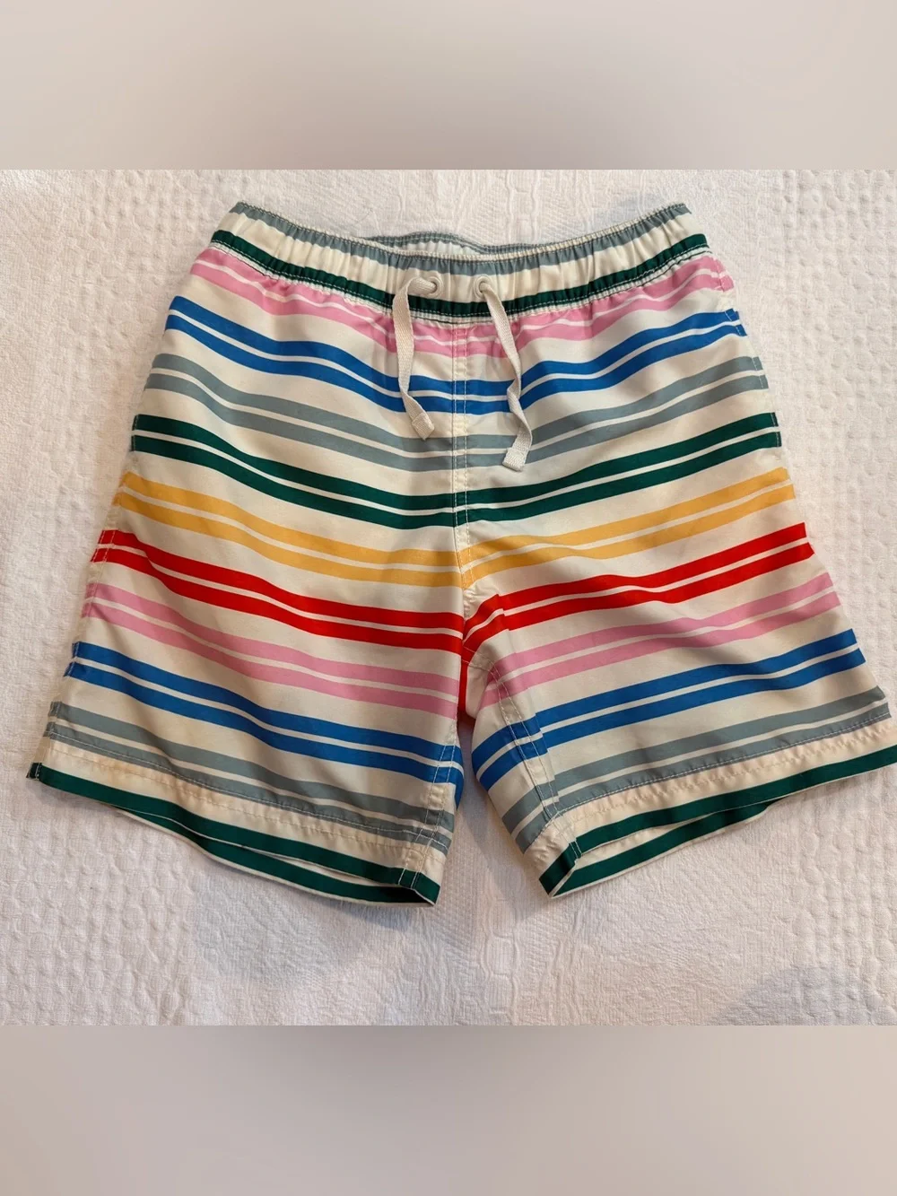 Hanna Andersson Striped Swimsuit Boys Size 130 US 8